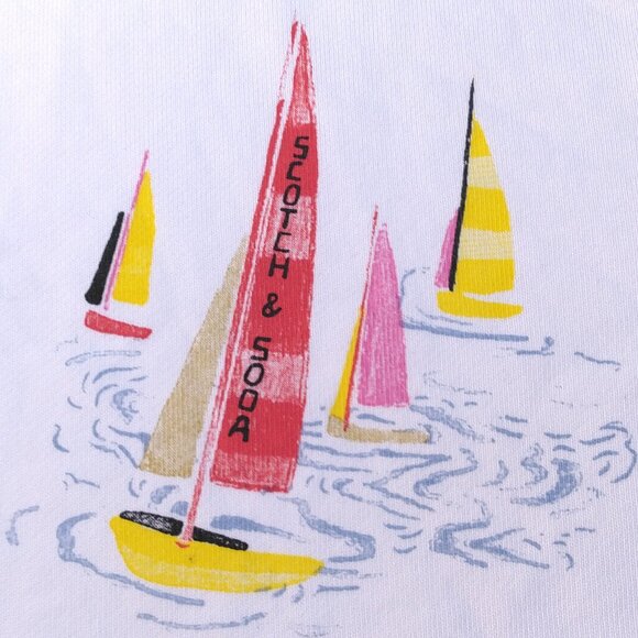 SCOTCH & SODA Hoodie LARGE Size L NEW with TAG Boat Yacht Pullover GRAPHIC NWT - Picture 7 of 16